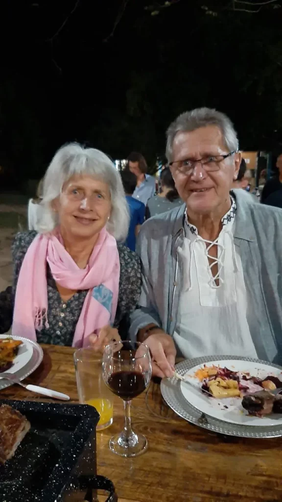 Gerhild und Heinz beim Asado in Pira Tava